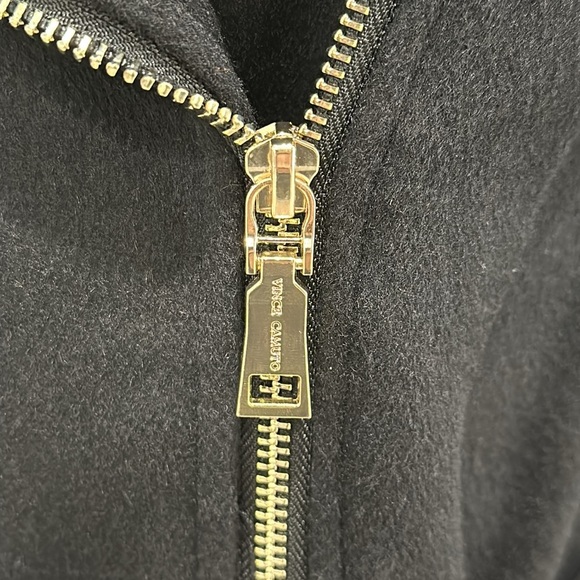 Vince Camuto Black Belted Layered Coat - L - Picture 12 of 16